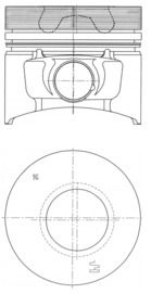 Поршень KOLBENSCHMIDT 40773610