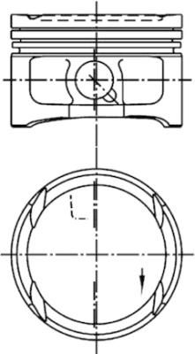 Поршень KOLBENSCHMIDT 99563621