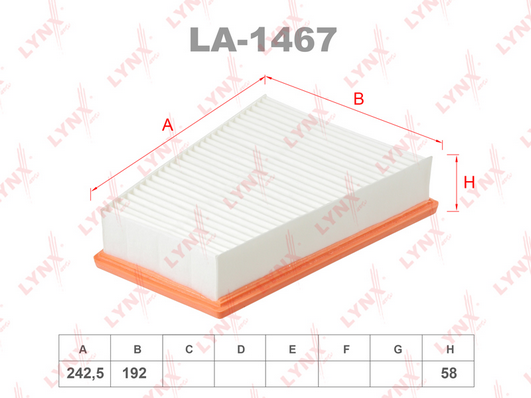 Воздушный фильтр LYNX LA1467