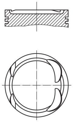 Поршень MAHLE 0040600