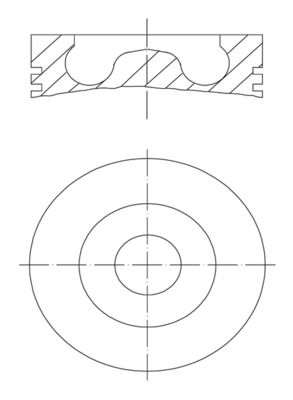 Поршень MAHLE 0280200