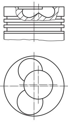 Поршень MAHLE 0309002