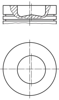 Поршень MAHLE 2287500