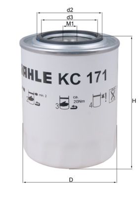 Топливный фильтр MAHLE KC171