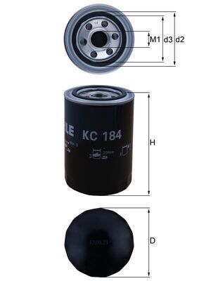 Топливный фильтр MAHLE KC184