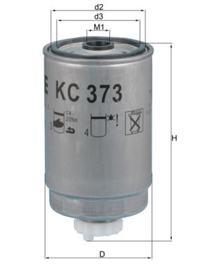 Топливный фильтр MAHLE KC373