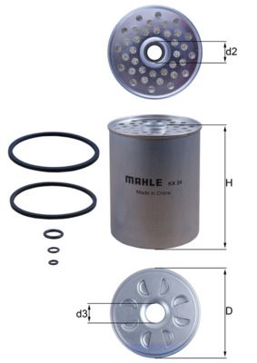 Топливный фильтр MAHLE KX24D