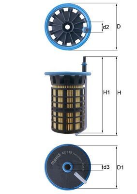 Топливный фильтр MAHLE KX515