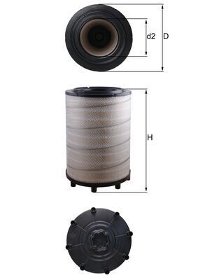 Воздушный фильтр MAHLE LX2839