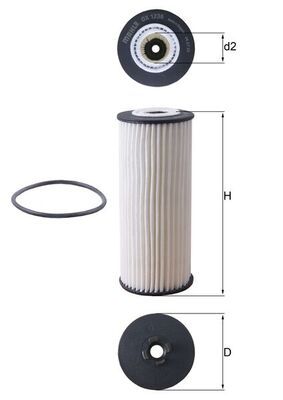 Масляный фильтр MAHLE OX1236D