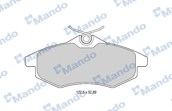 Комплект тормозных колодок, дисковый тормоз MANDO MBF015170