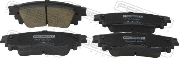 Комплект тормозных колодок, дисковый тормоз FEBEST 0101ASU60R