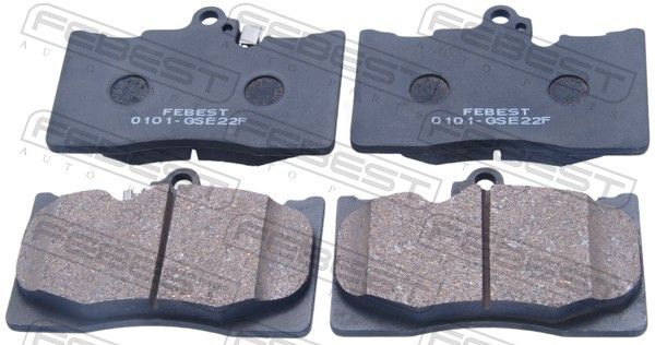 Комплект тормозных колодок, дисковый тормоз FEBEST 0101GSE22F