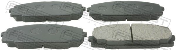 Комплект тормозных колодок, дисковый тормоз FEBEST 0101KLH12F
