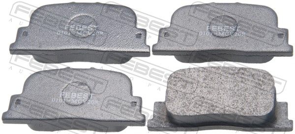 Комплект тормозных колодок, дисковый тормоз FEBEST 0101MCV20R