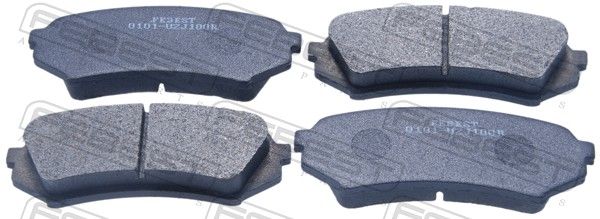 Комплект тормозных колодок, дисковый тормоз FEBEST 0101UZJ100R