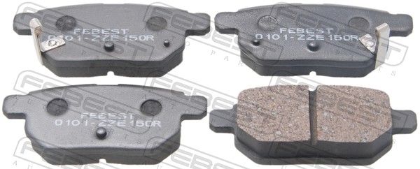 Комплект тормозных колодок, дисковый тормоз FEBEST 0101ZZE150R
