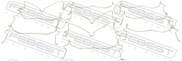 Пружина, колодки дискового тормоза FEBEST 0103004PCS10