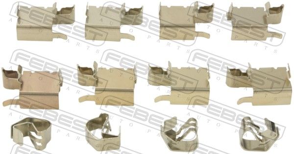 Комплектующие, колодки дискового тормоза FEBEST 0103NRE180F