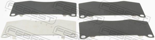Комплектующие, колодки дискового тормоза FEBEST 0103TRJ150F