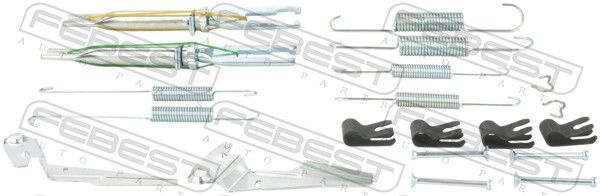 Комплектующие, стояночная тормозная система FEBEST 0104GUN125RKIT