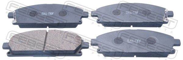 Комплект тормозных колодок, дисковый тормоз FEBEST 0201T30F