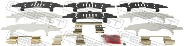 Комплектующие, колодки дискового тормоза FEBEST 0203T31F