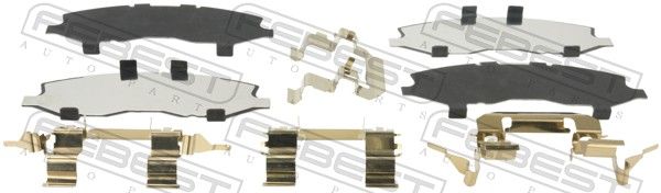 Противоскрипная пластина, тормозные колодки(задняя пластина) FEBEST 0203Z50F