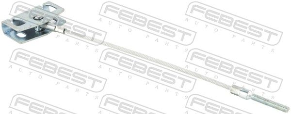 Тросик, cтояночный тормоз FEBEST 02100J10F