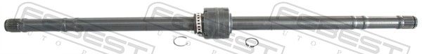 Приводной вал FEBEST 0212P10RH