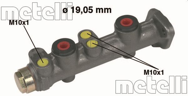Главный тормозной цилиндр METELLI 050028