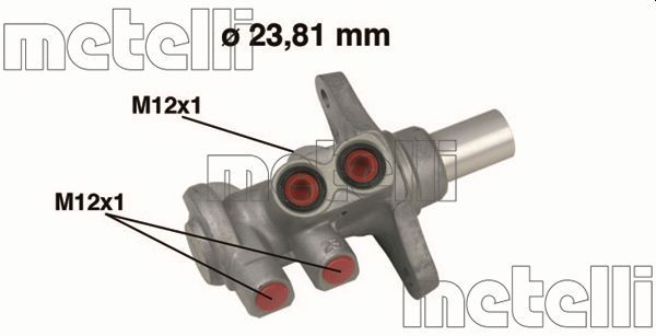 Главный тормозной цилиндр METELLI 050639