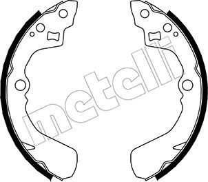 Комплект тормозных колодок METELLI 530037