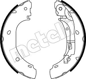 Комплект тормозных колодок METELLI 530082