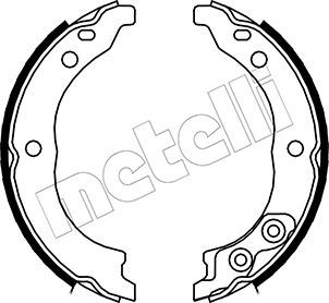 Комплект тормозных колодок, стояночная тормозная система METELLI 530089