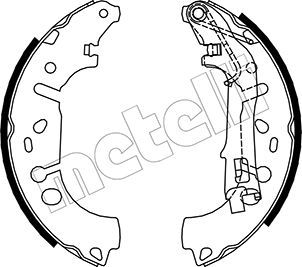 Комплект тормозных колодок METELLI 530093