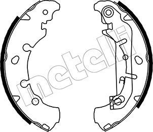 Комплект тормозных колодок METELLI 530136