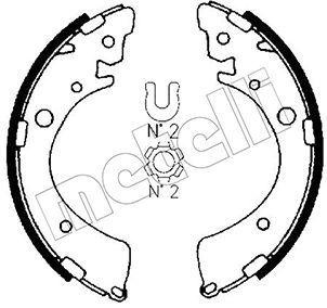 Комплект тормозных колодок METELLI 530153