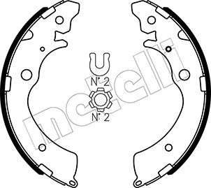 Комплект тормозных колодок METELLI 530154