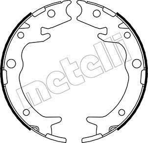 Комплект тормозных колодок, стояночная тормозная система METELLI 530159