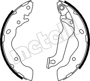Комплект тормозных колодок METELLI 530171