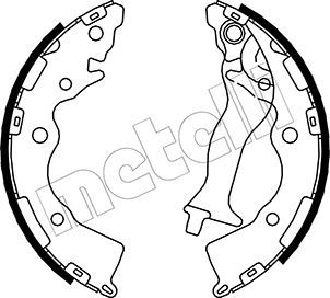 Комплект тормозных колодок METELLI 530182