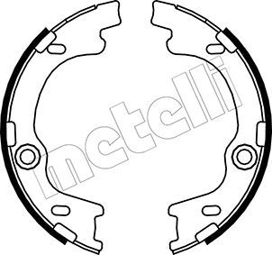 Комплект тормозных колодок, стояночная тормозная система METELLI 530185