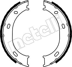 Комплект тормозных колодок, стояночная тормозная система METELLI 530239