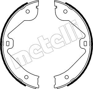 Комплект тормозных колодок, стояночная тормозная система METELLI 530244