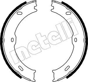 Комплект тормозных колодок, стояночная тормозная система METELLI 530246