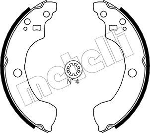 Комплект тормозных колодок METELLI 530292