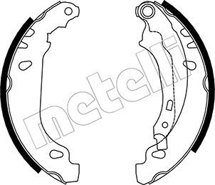 Комплект тормозных колодок METELLI 530328
