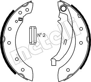 Комплект тормозных колодок METELLI 530350