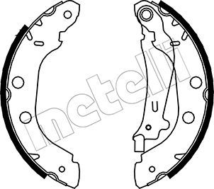Комплект тормозных колодок METELLI 530354